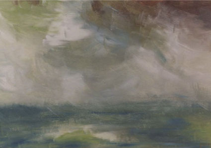 Stormover the Lake by Jeanne Krabbendam